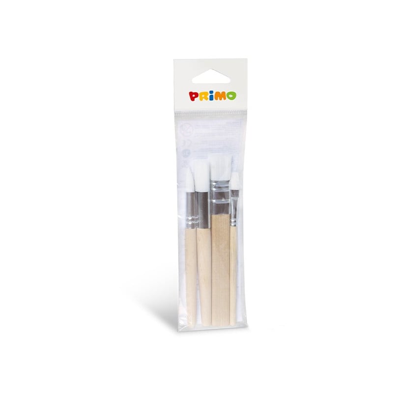 Set De 4 Pinceles Primo