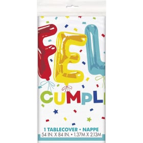 Mantel Plástico Feliz Cumpleaños