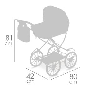 Coche De Muñecas Hasta 48 Cm Plegable 2