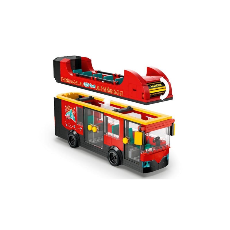 Autobús Turístico Rojo de Dos Plantas LEGO City