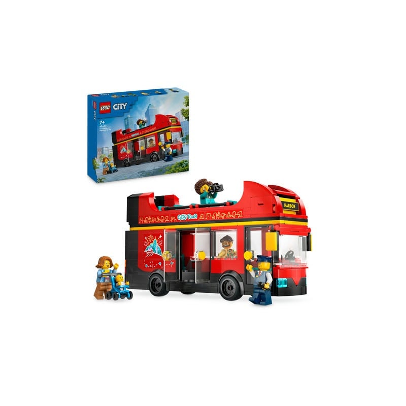 Autobús Turístico Rojo de Dos Plantas LEGO City