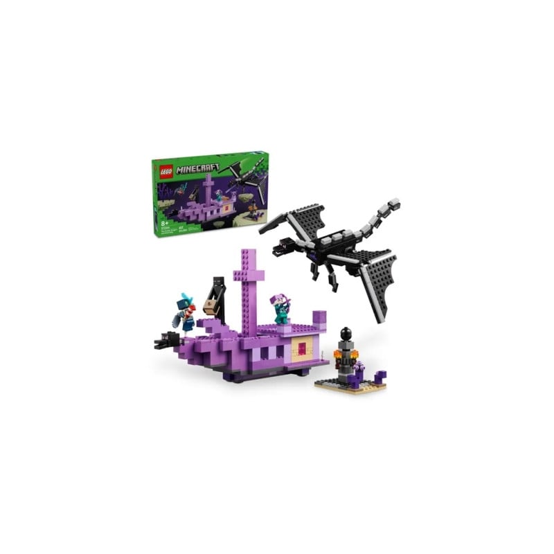 LEGO Minecraft El Dragón Ender y el Barco del End
