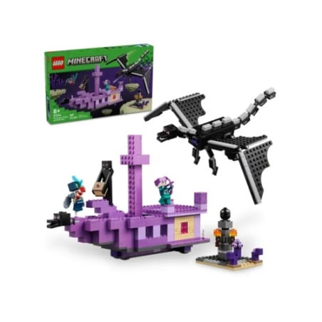 LEGO Minecraft El Dragón Ender y el Barco del End