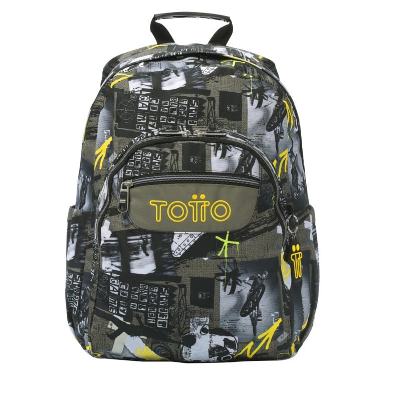 Totto Mochila Escolar Adaptable Negra Baski