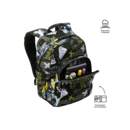 Totto Mochila Escolar Adaptable Negra Baski