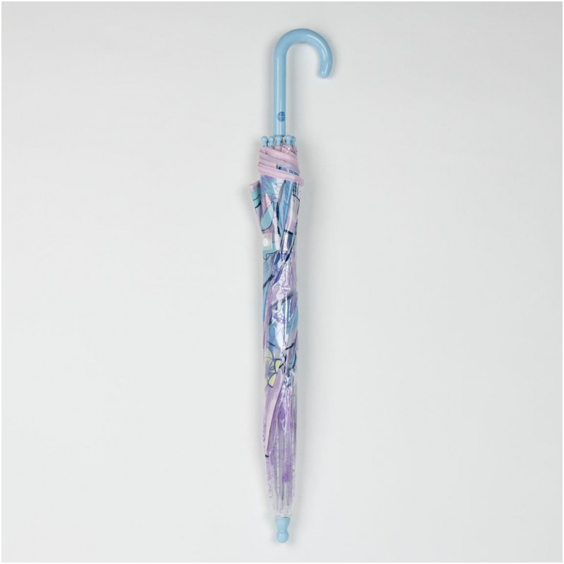 Paraguas Burbuja Stitch Azul Y Rosa