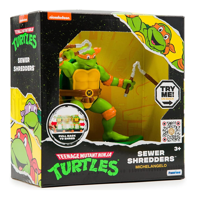 Tortugas Ninja Luchador Michelangelo 13 Cm Clásico