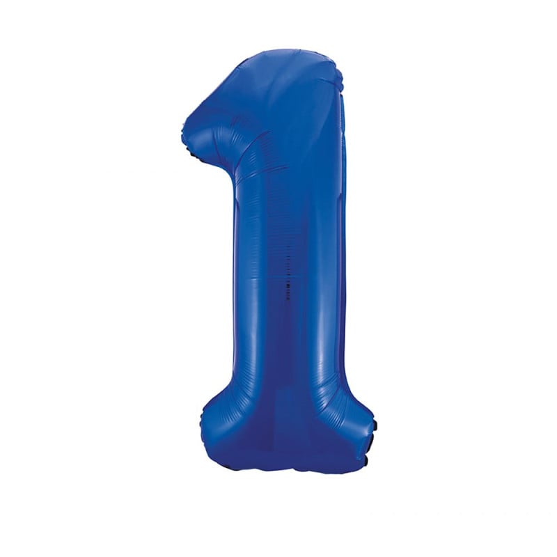 Globo Azul Número 1 86.3 cm