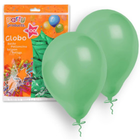 S/100 Globo Verde Oscuro 23 Cm