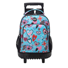 Mochila Con Carro Corazones 44 Cm