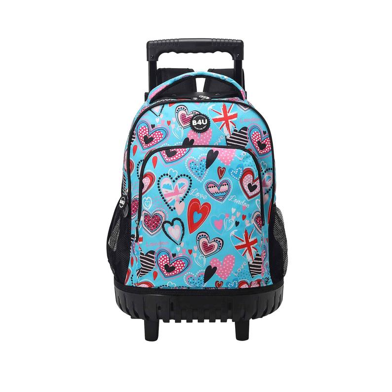 Mochila Con Carro Corazones 44 Cm