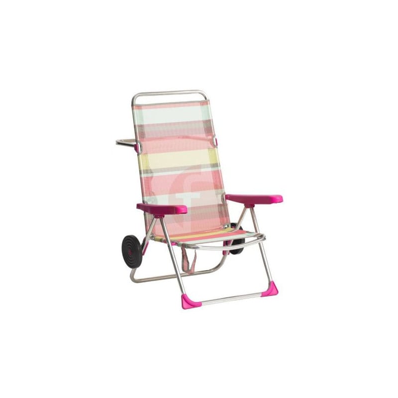 Silla Playa Alta Alu Fibreline con Rueda
