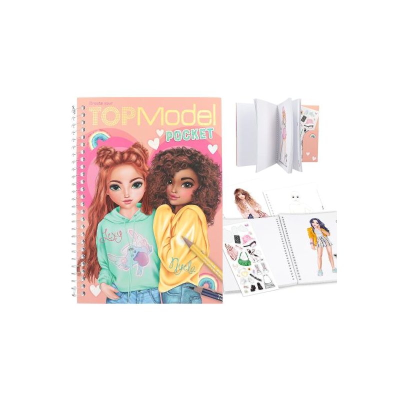 Topmodel Cuaderno Colorear