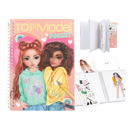 Topmodel Cuaderno Colorear