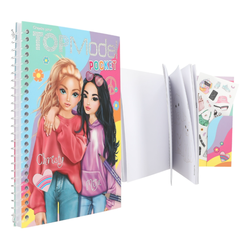 Topmodel Cuaderno Para Colorear