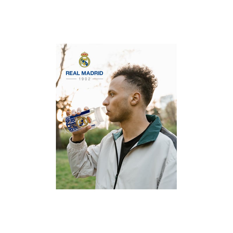 Botella Translúcida Real Madrid 500 Ml.