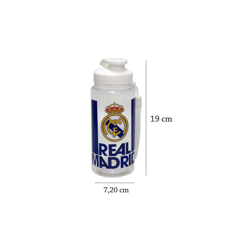 Botella Translúcida Real Madrid 500 Ml.