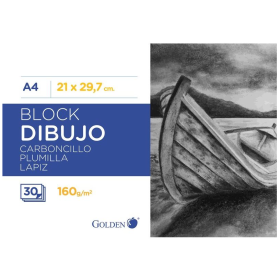 Golden Cuaderno De Dibujo A4 160 Gr 30 H