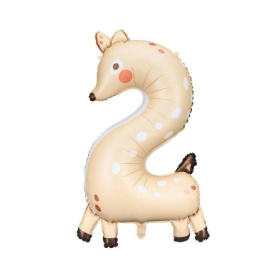 Globo Foil Número 2 Corzo