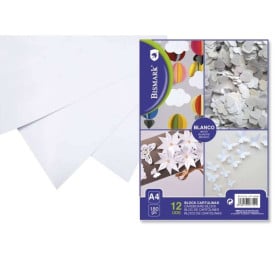 Cartulina Blanca A4 Block 12 Unidades