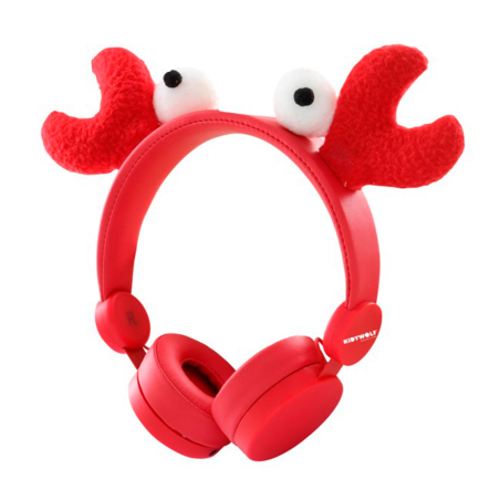 Kidywolf Auriculares Kidyears Cangrejo Rojo