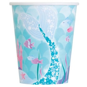 Vasos Papel Sirenas 8ud