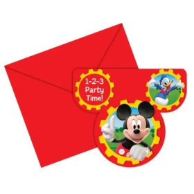 Bolsa 6 Invitaciones Mickey Club House