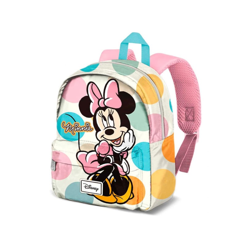 Mochila Minnie Mouse Lunares 27 Cm.