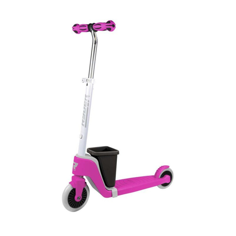 Patinete 2 Ruedas Rosa Con Cesta