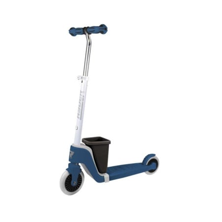 Patinete 2 Ruedas Azul Con Cesta