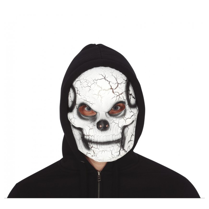 Mascara Calavera Blanca PVC
