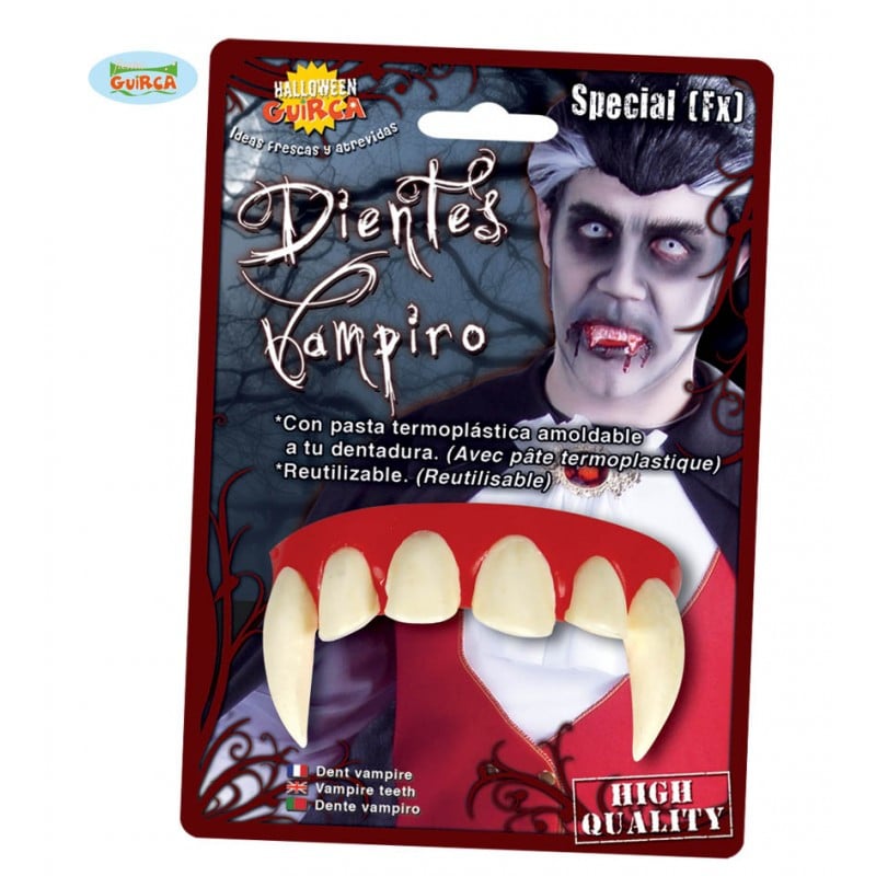 Dientes de Vampiro Con Pasta Termoplástica