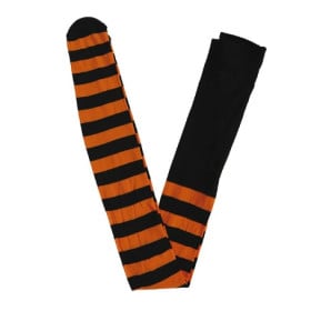 Medias Rayas Naranjas y Negras Adulto 2