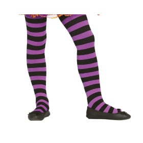 Pantys Lilas con Rayas 7-12 Años