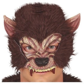Media Máscara Hombre Lobo Con Pelo