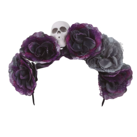 Diadema Flores Grises