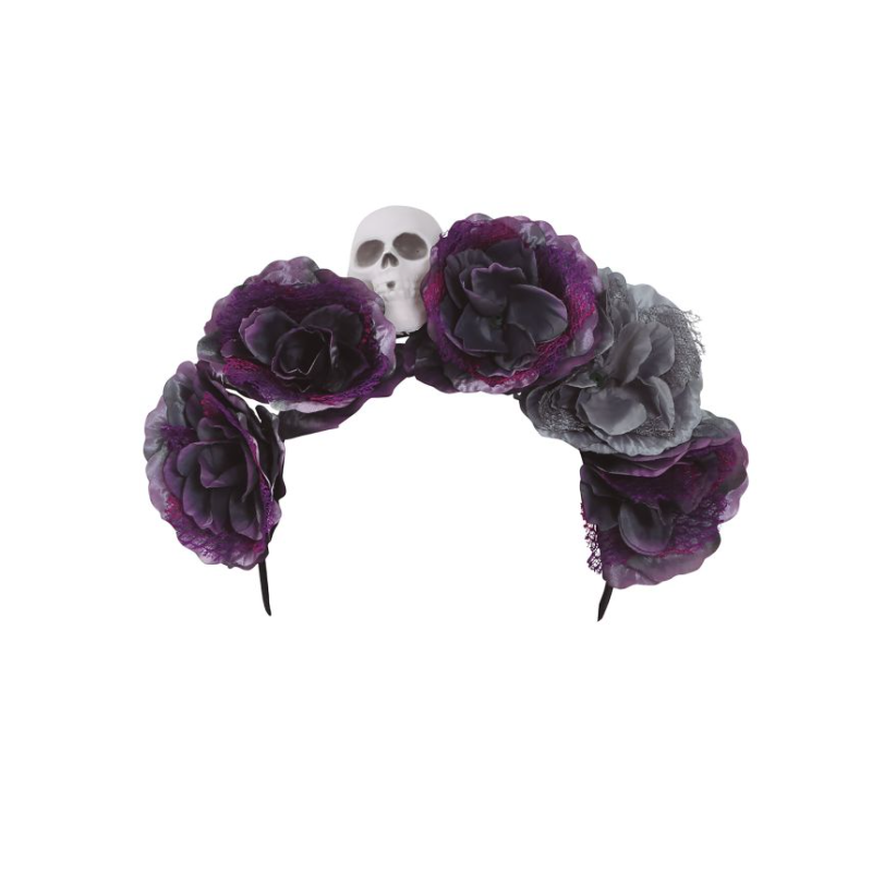 Diadema Flores Grises