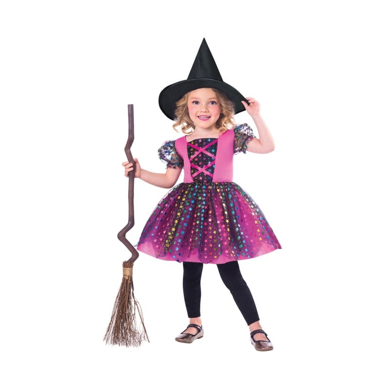 Disfraz Bruja Arcoiris 2-3 Años