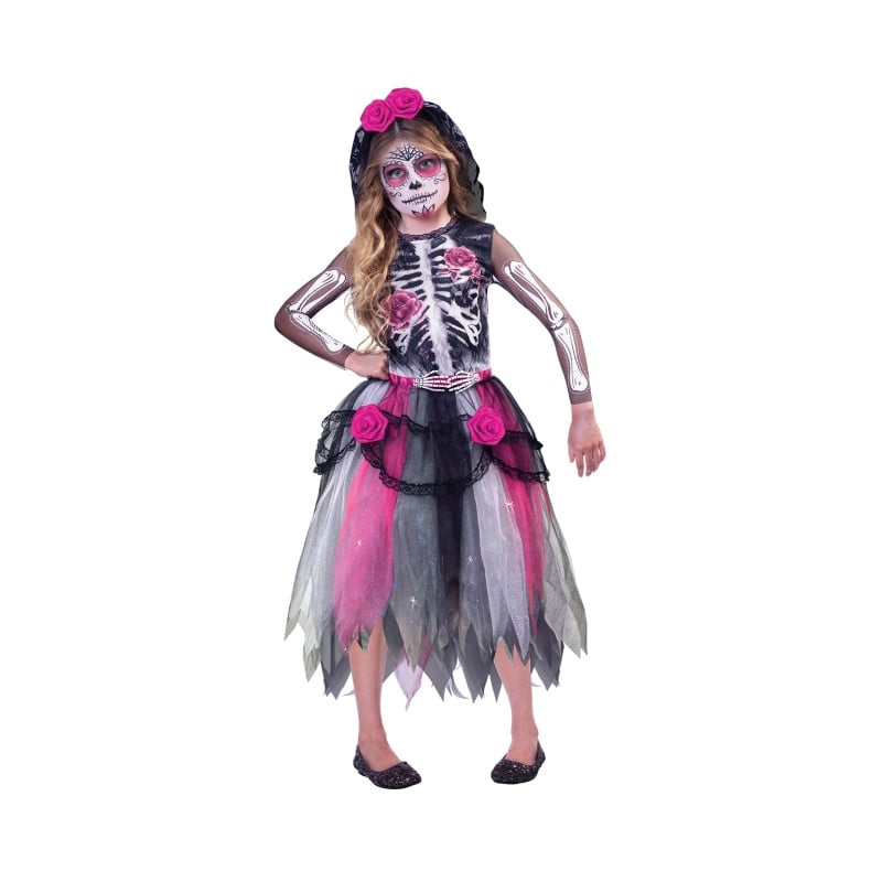 Disfraz Catrina Rosa 10-12 Años
