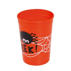 Vaso Halloween Naranja 11 Cm