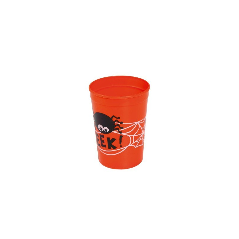 Vaso Halloween Naranja 11 Cm