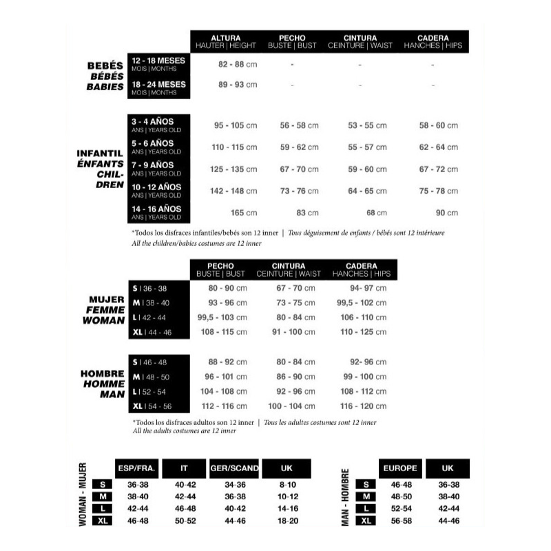 Disfraz Esquelético 14-16 Años