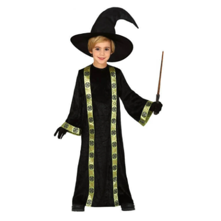 Disfraz Mago Negro 5-6 Años