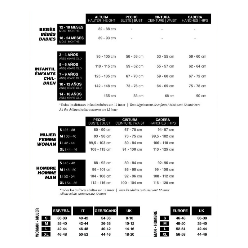 Disfraz La Muerte 5-6 Años