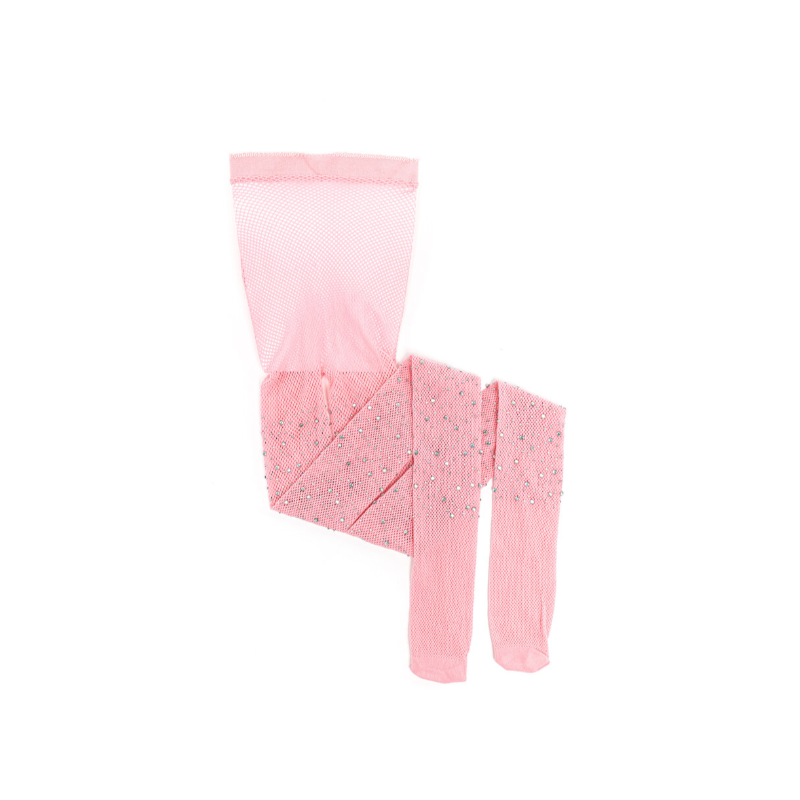 Medias Rosa Palo Con Diamantes Talla 3-8