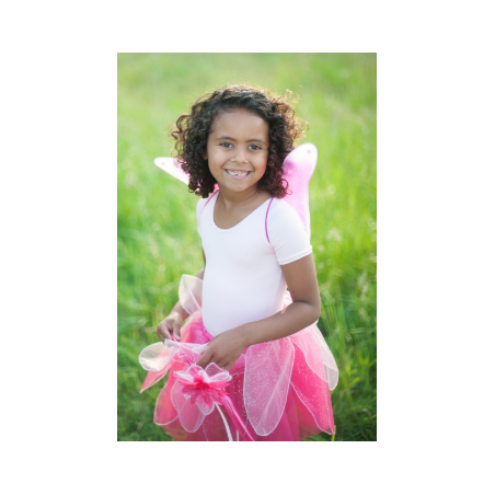Conjunto Falda Alas Y Varita Fucsia 4-7 Años Conjunto Falda Alas Y Varita Fucsia 4-7 Años
