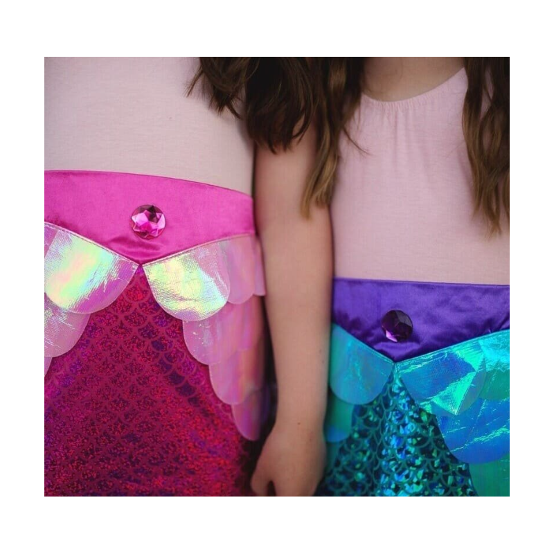 Conjunto Cola Y Diadema Sirena 5-6 Años