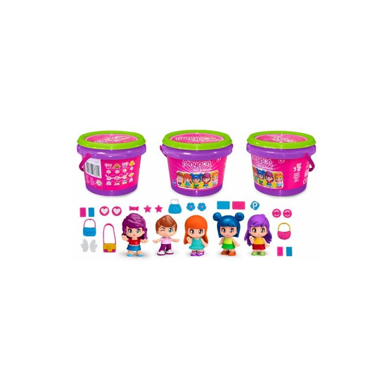 Pinypon Cubo Con 5 Figuras