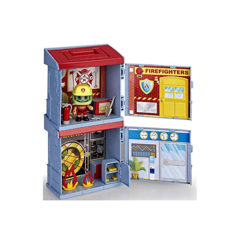 Pinypon Action Boxes Bomberos Y Banco