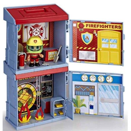 Pinypon Action Boxes Bomberos Y Banco